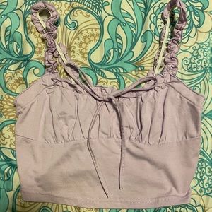 Short purple crop top